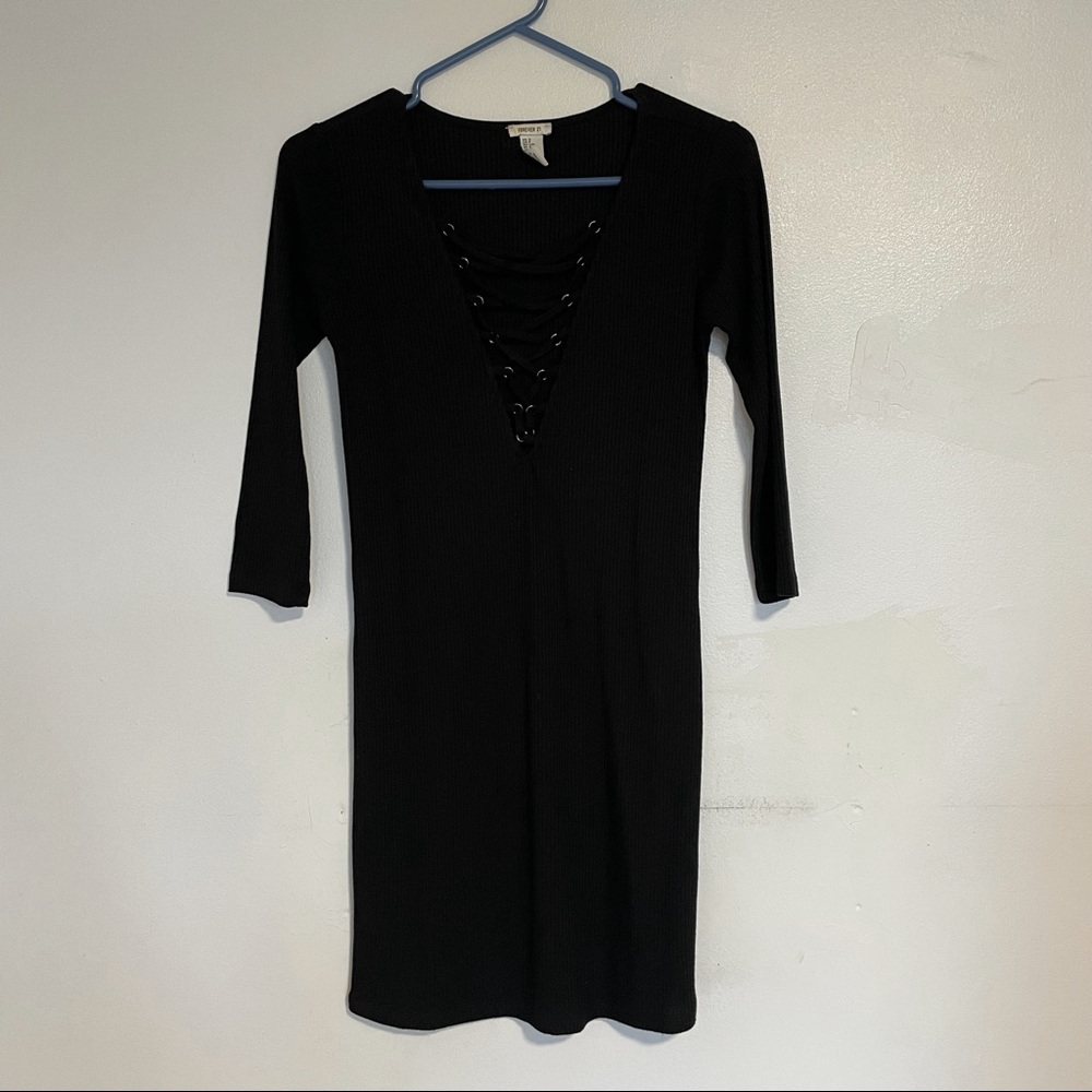 Forever 21 front cross dress black